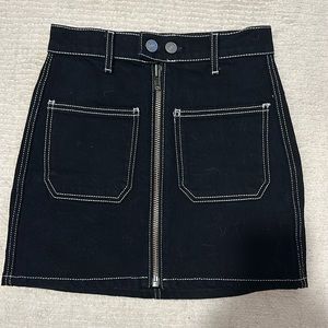 Reformation denim skirt